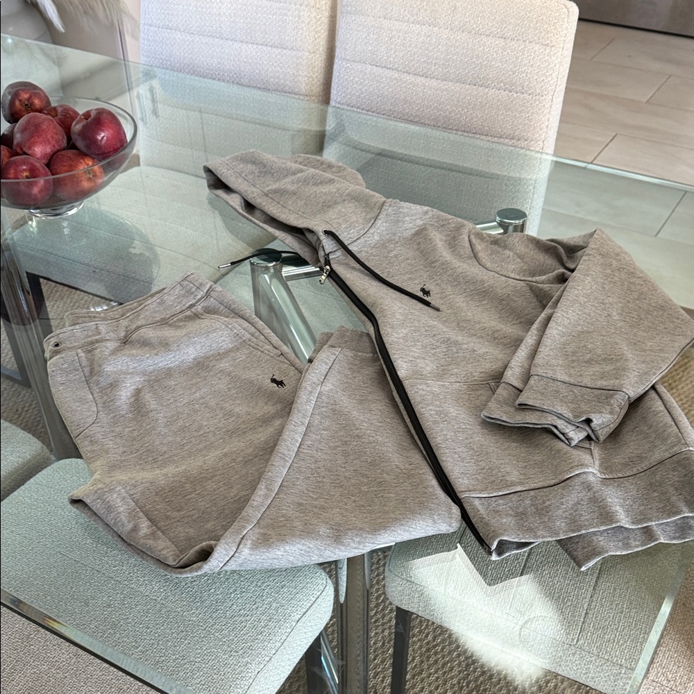 Polo  Hoodie and Sweatpants Set